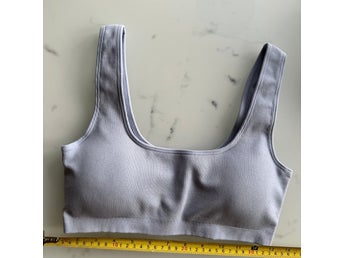 Ljusblå sporttopp seamless small M 86CM