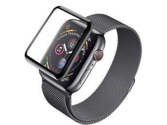 Skärmskydd i härdat glas till Apple watch 1/2/3 (40mm) Svart Screen Protector