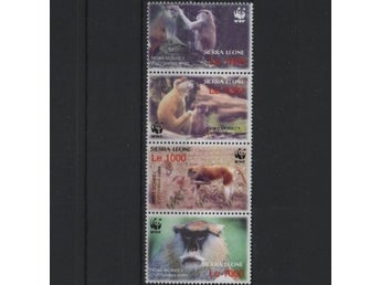 Sierra Leone 2004 Apor 4v i strip WWF