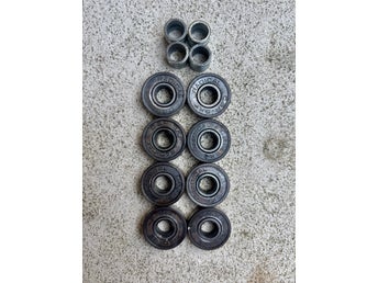 Radical SKF kullager och spacers för skateboard vintage