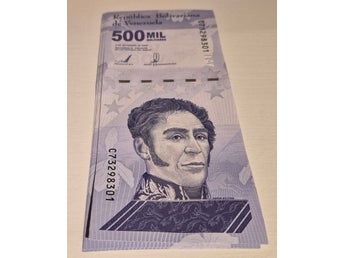 15st 500 mil Bolívares. Fri frakt!