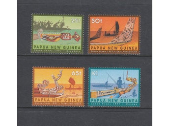 Papua Nya Guinea, Mi 792-95, Kanoter, xx