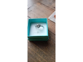 S925 silverring med hjärta