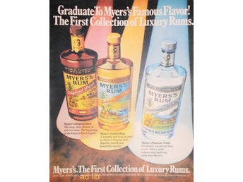 MYERS'S LUXURY RUMS, TIDNINGSANNONS 1981