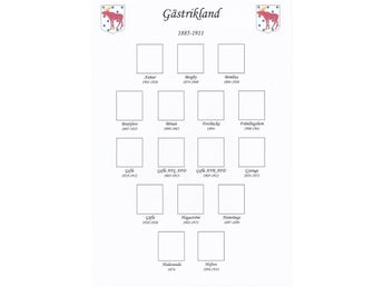 Bladsats Gästrikland på OII, 3 blad