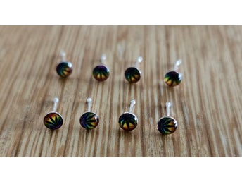 Nässmycken x 8 st Äkta Silver Sterling