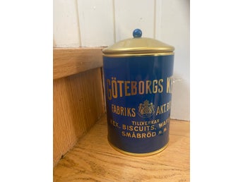 Plåtburk från Göteborgs Kex