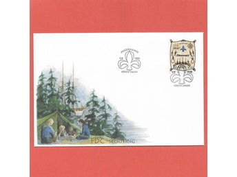 Åland FDC Scouting 1.8.1998 vinjett