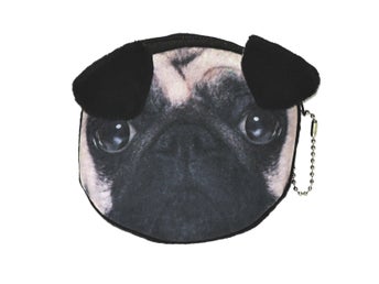 Pug mops hund - Börs - Portmonnä - Miniväska [A01]