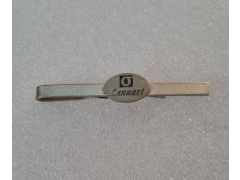 Vintage 925 silver slipsnål, Graverad Lennart + AMI (60 talet)
