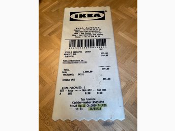 Kassenbon Virgil Abloh Teppich Ikea IKEA X Virgil Abloh ”RECEIPT