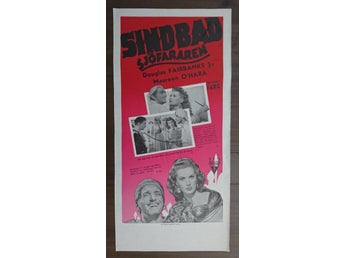 SINDBAD Sjöfararen / Douglas Fairbanks Jr. - Maureen O'Hara - Anthony Quinn