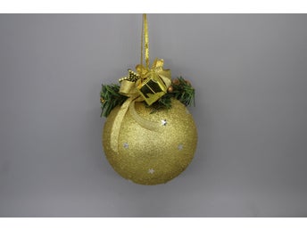 Juldekoration i guld , Julpynt , Julgranspynt , Advent , 1900-tal