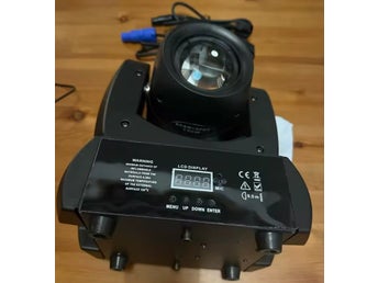 2st mini LED moving head-lampa, strålkastare för DJ:s, DMX, barer, scen effekter