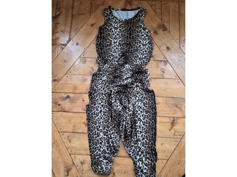 Yogabyxa haremsbyxa jumpsuit leopard Hängmatta yoga animalprint boho