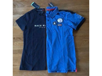 Oanvända, Marine T-shirt och Pikétröja, S