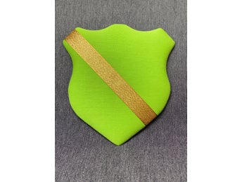 Märkestavla för simmärken/smycken limegrön