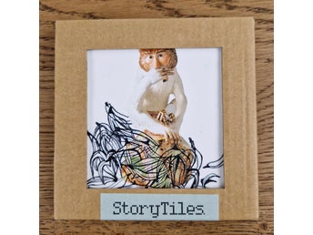 StoryTiles A Well Filled Belly Tile Lieselot Moed 10cm