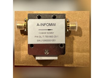 A-INFO - Coaxial isolator - GL-T-750-860-20-1 - 750-860MHz - NEW!