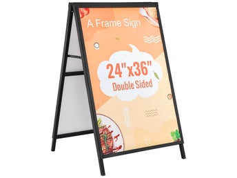 A-ställ trottoarskylt 61x91 cm dubbelsidig för butik och reklam