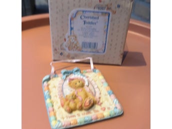Cherished Teddies Dekorativ tallrik med björnmotiv