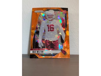 Max Melton 2024 Panini Prizm #376 Orange Ice Rookie Cardinals