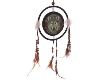 1 x Lisa Parker - drömfångare / dreamcatcher dream catcher /varg wolf wolves