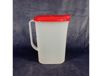 Tupperware modulettkanna 2l modulett kanna rött lock