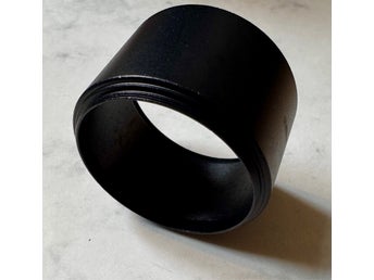 Motljusskydd i metall, 49 mm, för teleobjektiv , oanvänt