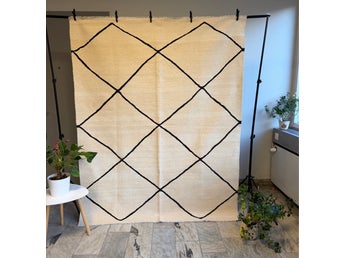 Handvävd Ull kelimmatta 200x161 cm