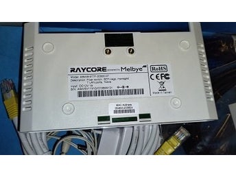 Raycore fiber switch, modell ASBVW-91TF-000900-07.