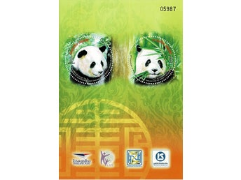 THAILAND 2005 Mi BL 189I PANDA 30 ÅR AV DIPLOMATI MED KINA MINIARK ** VÄRDE 220