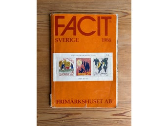 FACIT SVERIGE 1986 - klassisk frimärkskatalog för samlare