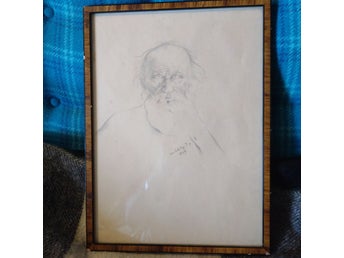 Teckning Leo Tolstoy D.Y. 1939
