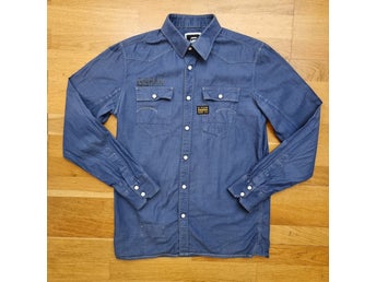 G-Star RAW - Blå Jeansskjorta - Storlek M