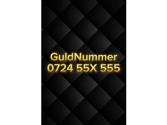 2st 0724 55X 555 Guldnummer, (kan porteras till valfri operatör). Prissänkt!