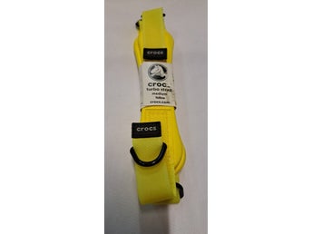 Single Pair of Crocs Turbo Straps Yellow Replacement Straps