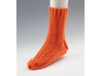 Handstickade Damsockor Stl. 40-41