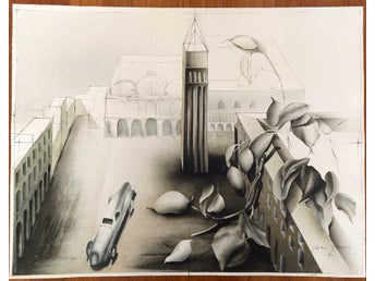 Peter PAUL Signerad litografi, 1974