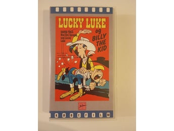 (rare, 1983, Danish VHS) Lucky Luke og Billy the Kid - Egmont Film version, VHS