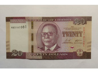 Liberia 20 Dollar 2022