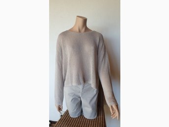 Oui stickad tröja, beige, stl. 42 Oui stickad tröja, beige, stl. 42