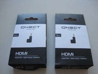 QNECT HDMI-adapter Premium 2 st. Nya
