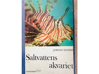 Jørgen Eggers – Saltvattens akvariet – Bonniers 1969 – retro akvariebok