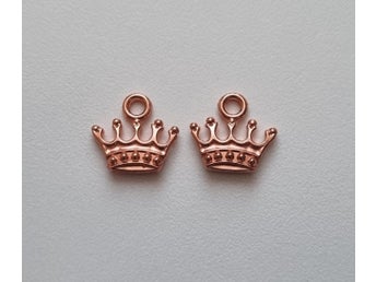 2 st Kungakronor berlocker charms