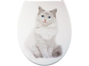 NYTT! Toalettlock med katt. Passar de flesta toaletter. Toalock med katt.Kitten.