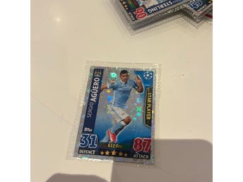 Topps Match Attax Champions League Sergio Agüero Star Player fotbollskort