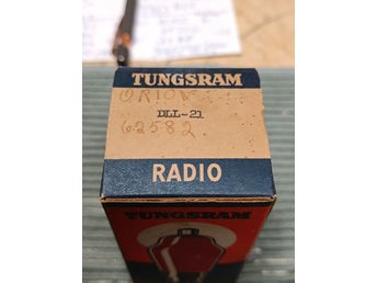 Tungsram Orion DLL-21 Radiorör Vinylborsen-skivbutik