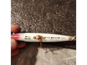 Leur Abu Garcia Hi-Lo Minnow 20g - Rare Et Ancien, Couleur Or/jaune - Pour Pêche En Eau Douce