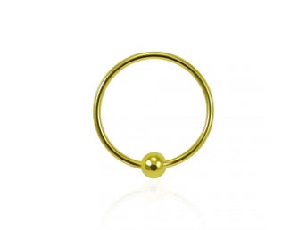 1 Piercingring i Roseguldpläterad 925 Sterling Silver 0.8mm/12mm